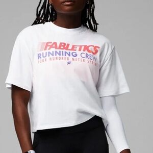 Fabletics boxy tee size medium